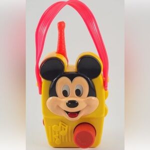 Vintage ILLICO Mickey Mouse Musical Radio Toy Walt Disney Productions Wind Up